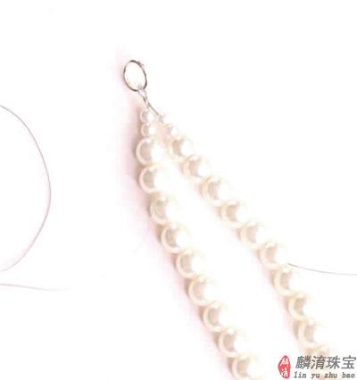 可爱优雅的蝴蝶结珍珠项链制作教程插图7