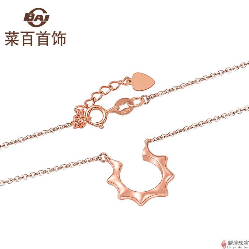 菜百彩金项链款式及图片
