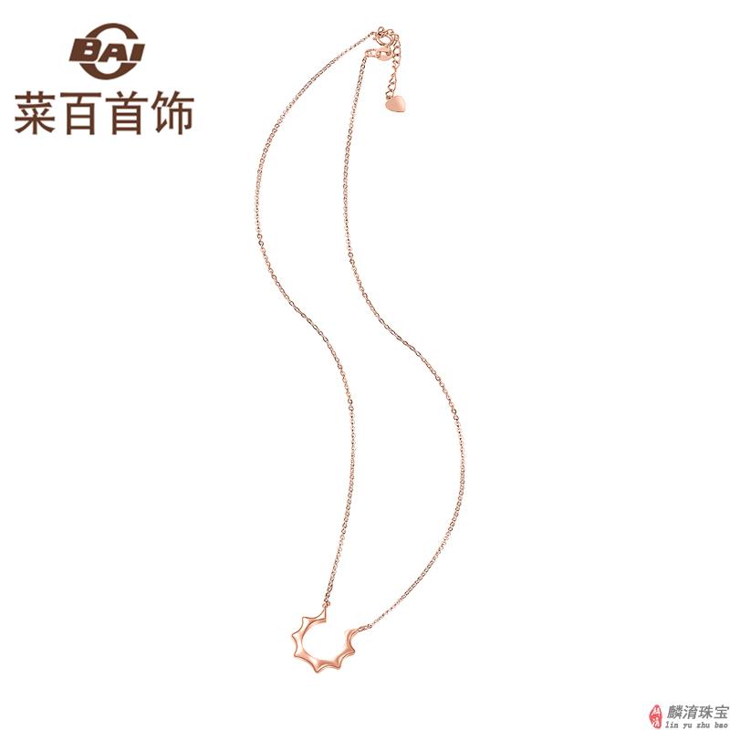菜百彩金项链款式及图片